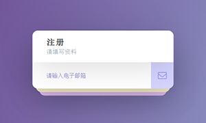 css3交互式网站注册表单代码